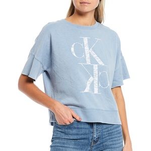 Calvin Klein Short Sleeve Drop Shoulder Pullover